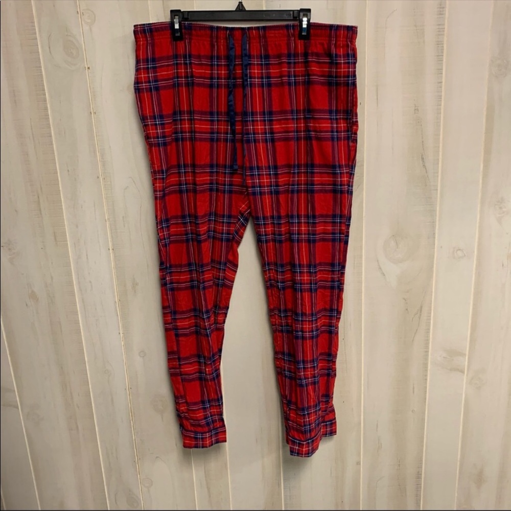 Gilligan & O’Malley Size XX-Large Red Plaid Flannel Pajama Pants